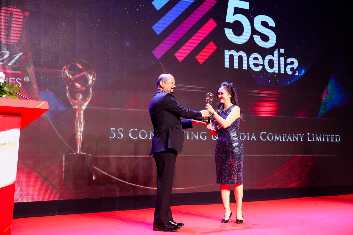 5S MEDIA lần thứ 2 liên tiếp nhận giải thưởng doanh nghiệp nhỏ và vừa có mức tăng trưởng nhanh