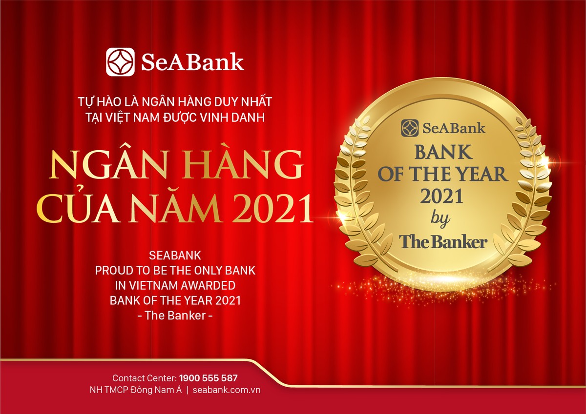 SeABank là ngân hàng duy nhất tại Việt Nam được The Banker vinh danh “Ngân hàng của năm 2021”