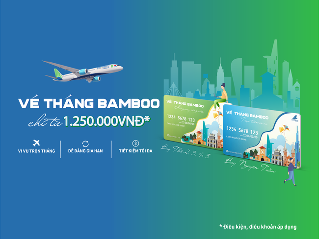 Hình ảnh: Mua vé tháng tiện ích, bay thỏa thích cùng Bamboo Airways số 3
