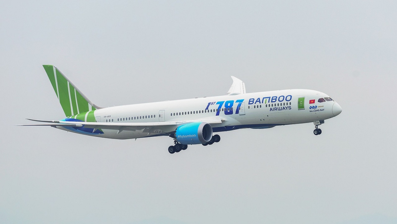 Bamboo Airways tăng tần suất chặng Hà Nội – TP. HCM lên 16 chuyến/ngày, bay bằng tàu thân rộng Boeing 787-9 Dreamliner